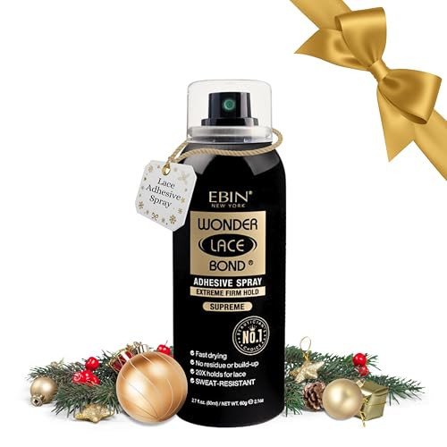 Wonder Lace Bond Adhesive Spray Supreme 2.7 Oz by EBIN NEW YORK – Quick-Dry & Sweat-Resistant – Clear Wig Glue for Front Lace Wig Application – Gift Set (2 Pack) | Amazon (US)