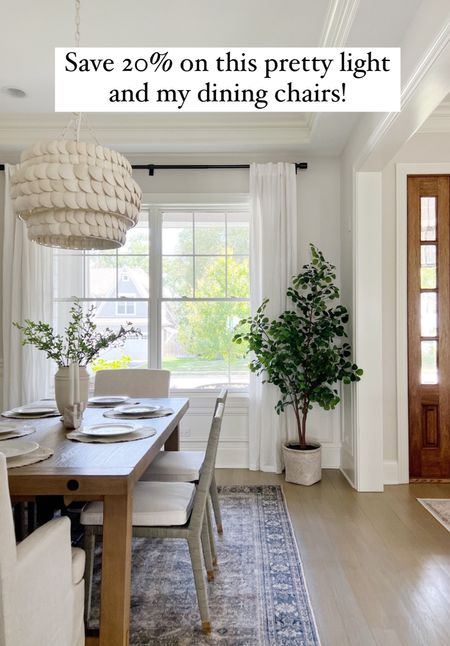 Save 20% on this pretty dining room light fixture and my dining chairs! Also this faux tree is in stock and under $150!

#diningroom #serenaandlily

#LTKFind #LTKhome #LTKsalealert
