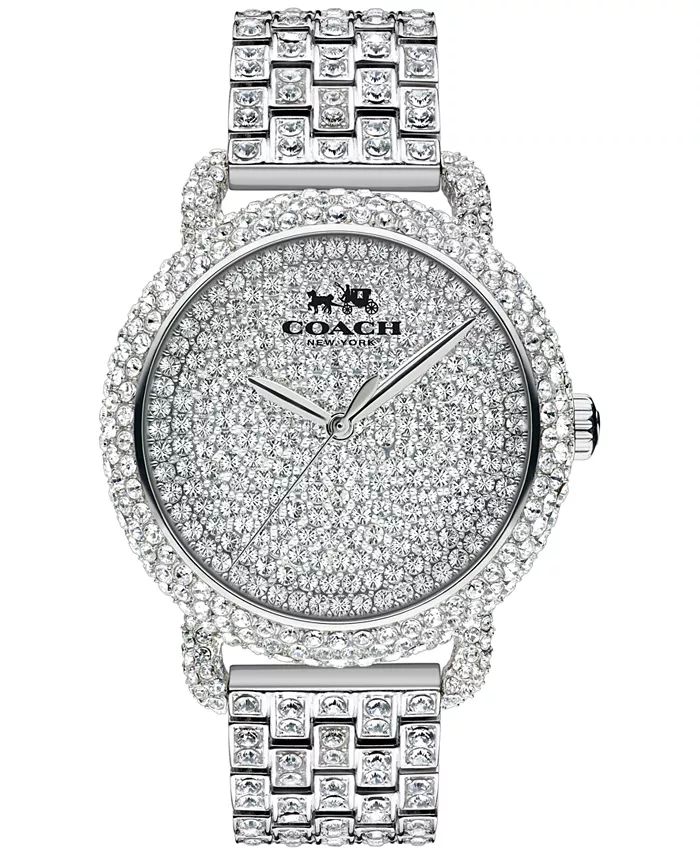 COACH
          
        
  
      
          Womens Crystal Accent Stainless Steel Bracelet Watc... | Macy's