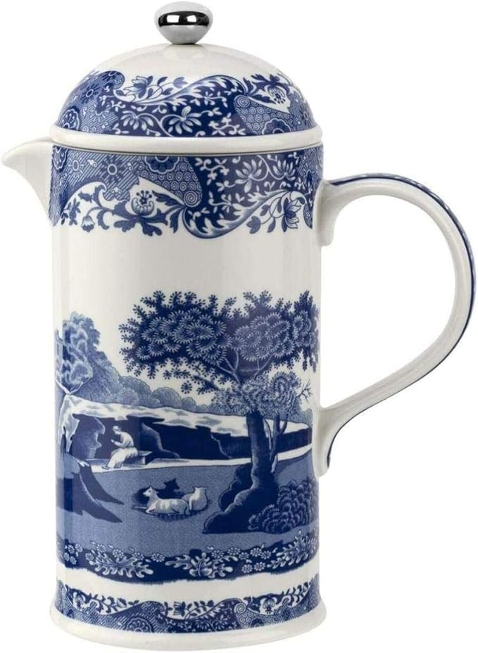 Spode Blue Italian French Press | 28-Ounce Capacity | Espresso, Coffee, and Tea Maker | Porcelain... | Amazon (US)