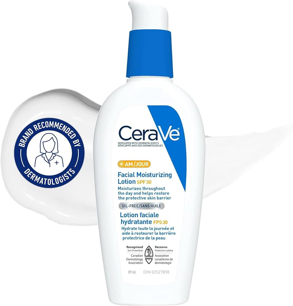 CeraVe Facial Moisturizer with SPF 30. Face Sunscreen Lotion with Hyaluronic Acid, Niacinamide & ... | Amazon (CA)