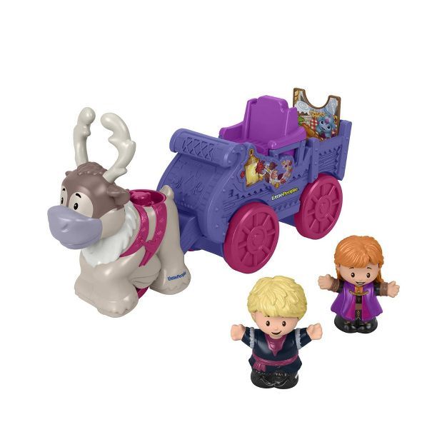 Fisher-Price Little People Disney Frozen Anna & Kristoff's Wagon Playset | Target