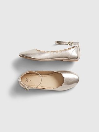 Kids Scalloped Ballet Flats | Gap (US)