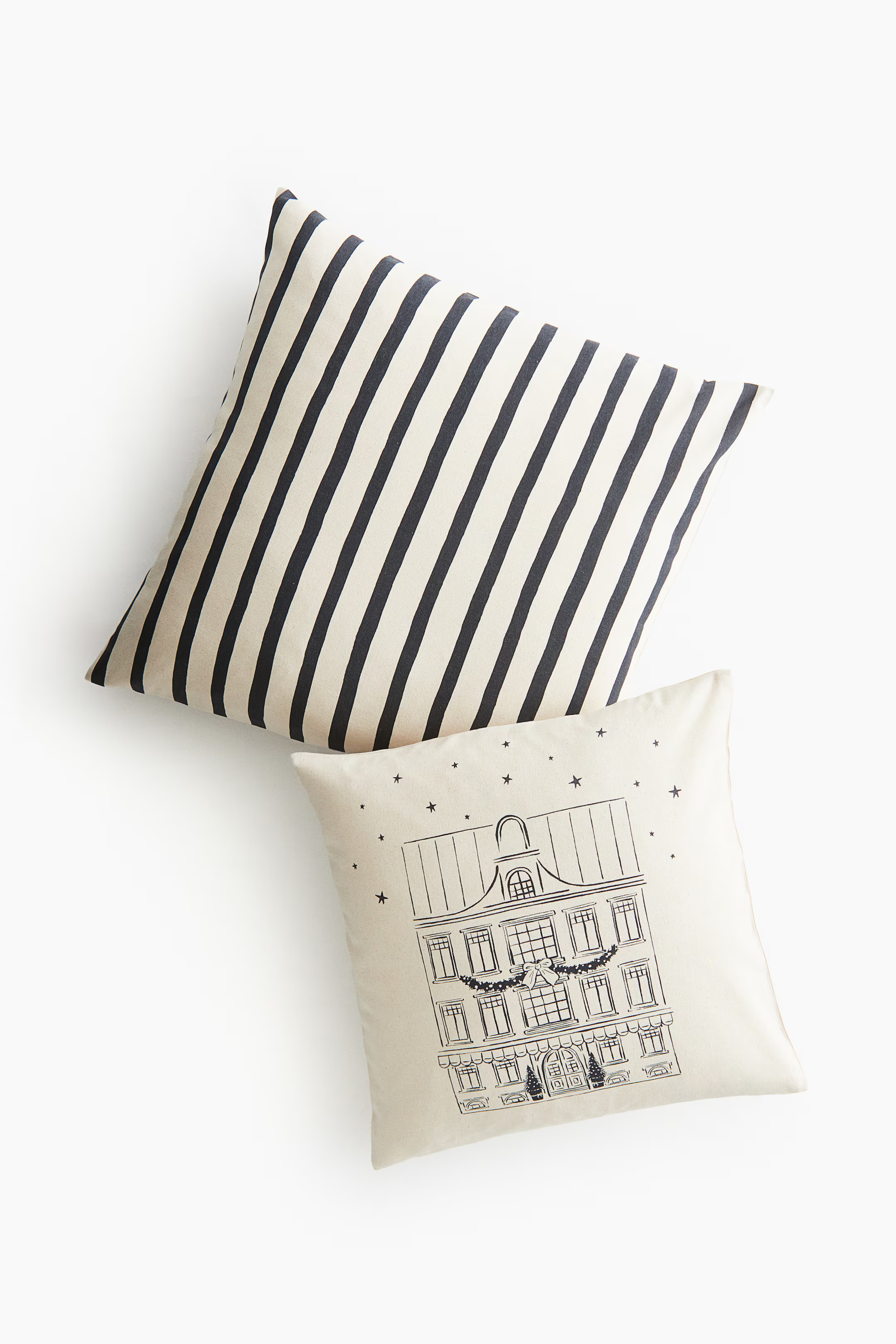 2-pack Cotton Cushion Covers | H&M (US + CA)