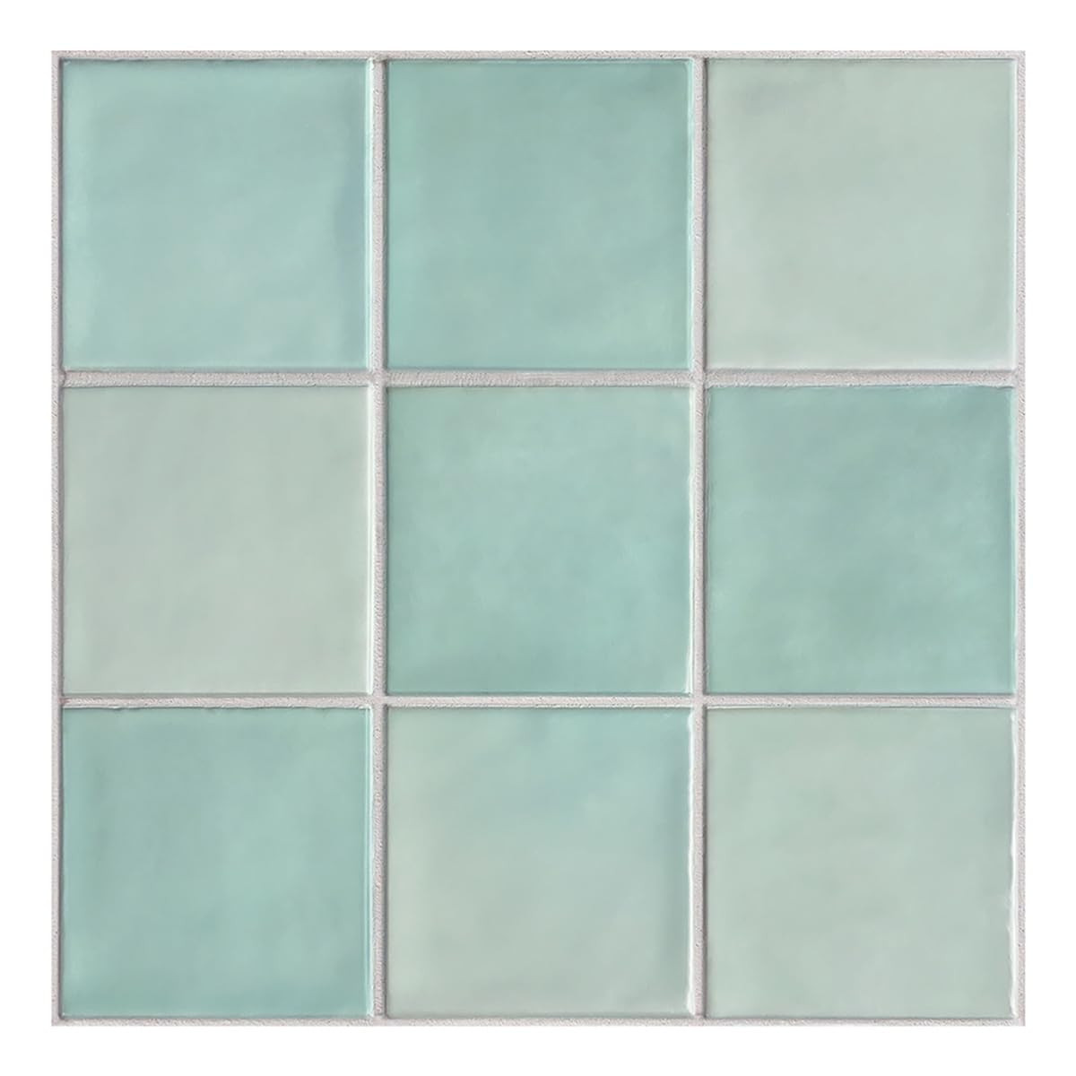 Commomy 10 Pcs Matte 3D Peel and Stick Tile 11.8"x11.8" Ultralight PVC Square Peel and Stick Back... | Amazon (US)