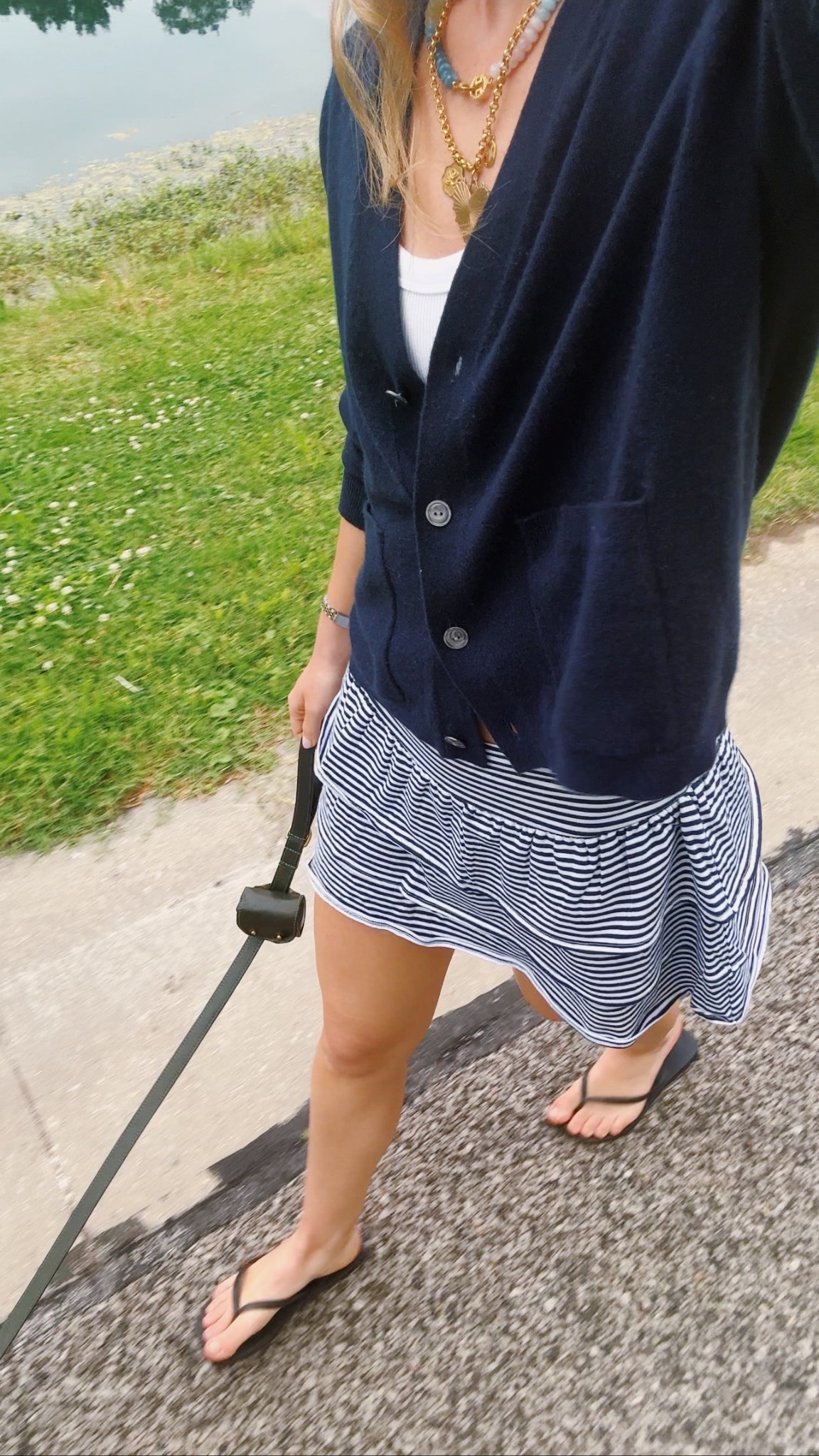 wearing a small in the hollister skort and a medium in the cardigan :)