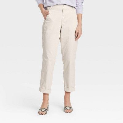 Women's High-Rise Straight Chilled Out Ankle Chino Pants - A New Day™ | Target