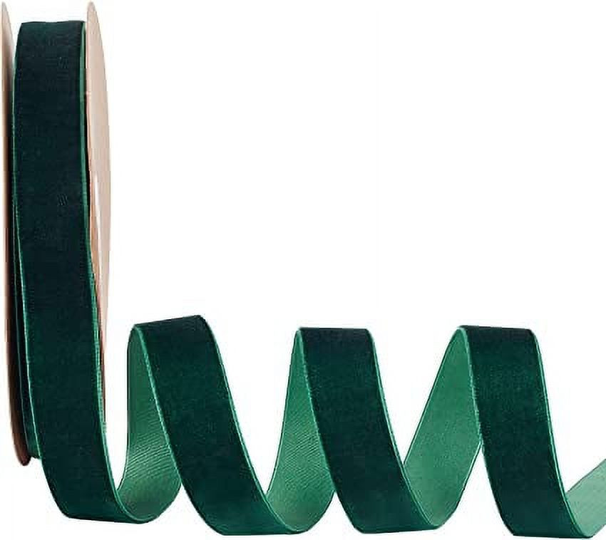 20 Yards 1 Inch Single Side Velvet Ribbon Satin Ribbon Roll for Wedding Gift Wrapping Hair Bows F... | Walmart (US)