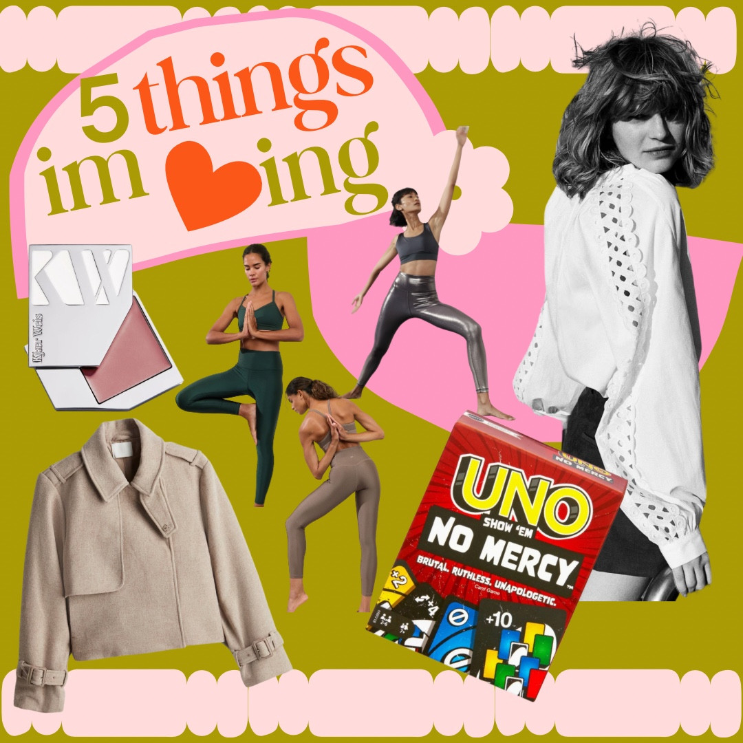 fave five this week! 

best cream blush hands down. so affordable and refillable. lasts years too!

love the cut of this jacket

leggings with sheen on MAJOR sale!

uno no mercy. uno is one of our favorite game! we love uno attack. want to try this. 

this top. adore the sleeves for spring  

#LTKOver40 #LTKFamily #LTKSaleAlert