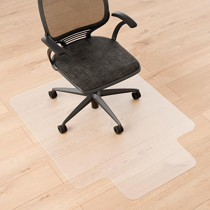 Chair Mat for Hard Floors- 48" x 36", Office Floor Mat for Rolling Chairs, Clear Plastic Desk Cha... | Amazon (US)