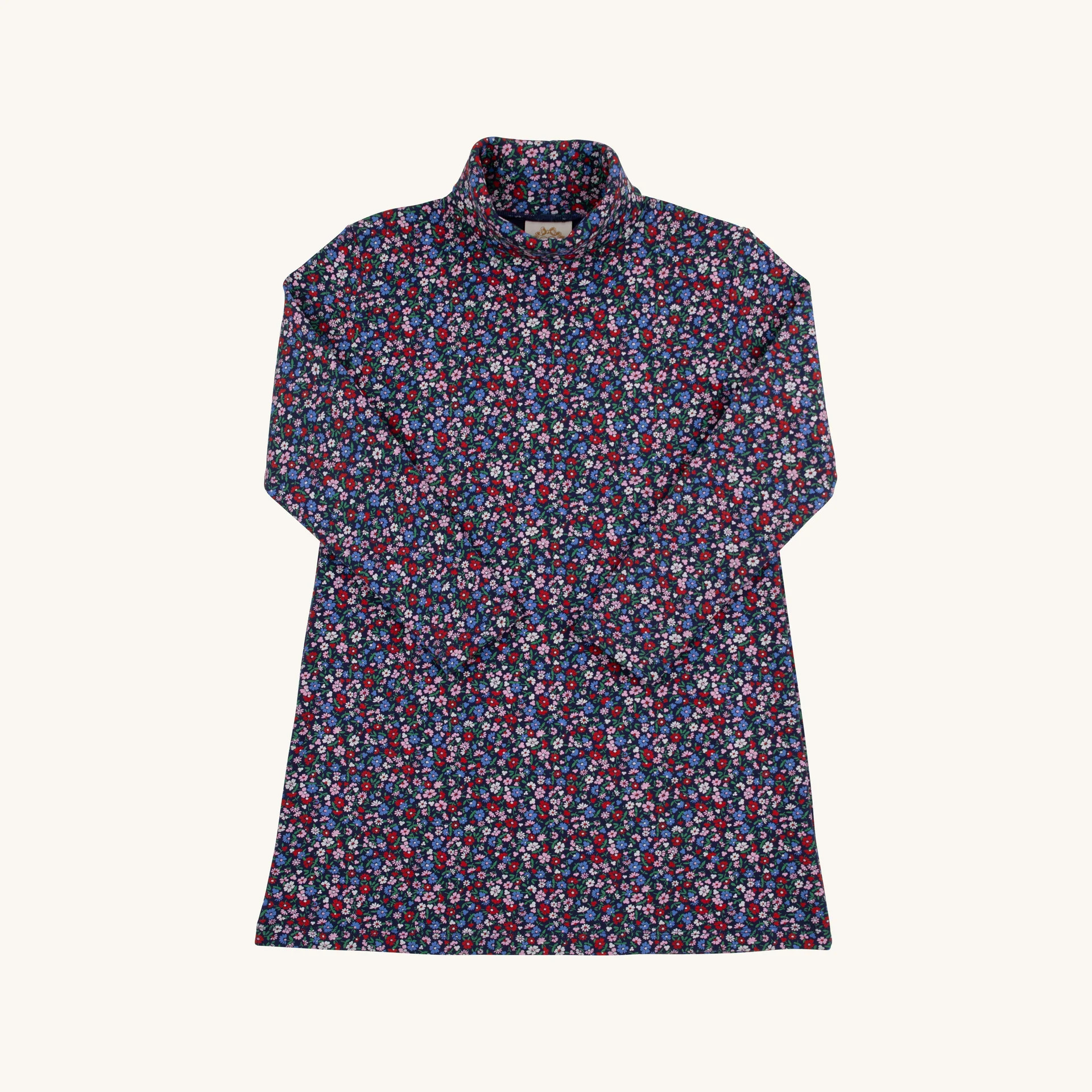 Tatum's Turtleneck Dress - Fairfax Farm Floral | The Beaufort Bonnet Company