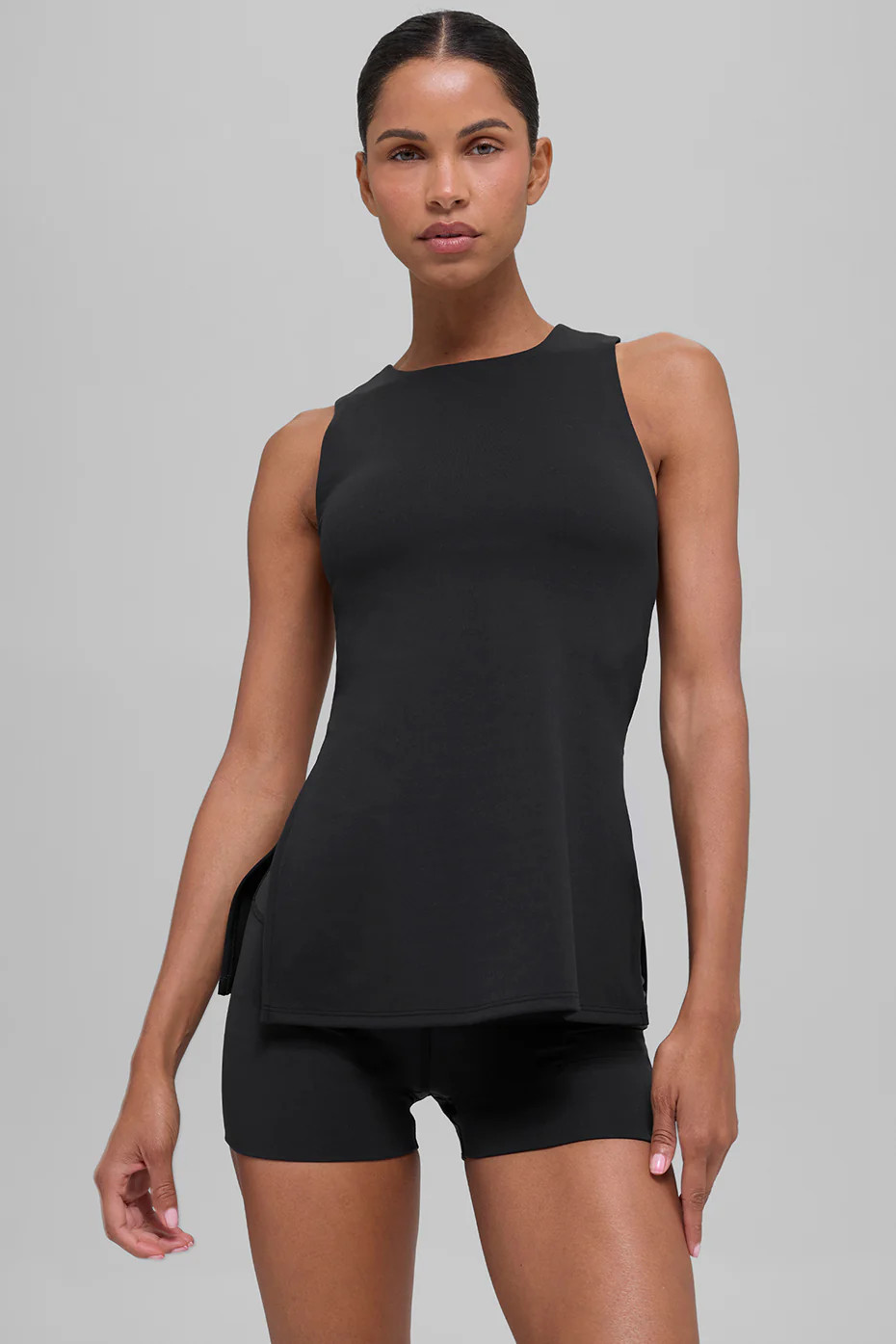 ALO Softsculpt Precision Full Length Bra Tank Top in Black, Size: 2XS | Alo Yoga (US)