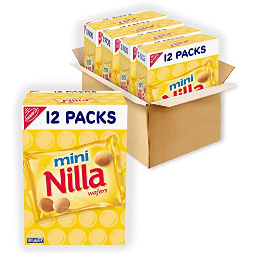 NILLA Wafers Mini Cookies, Vanilla Wafers, 48 Snack Packs (4 Boxes) | Amazon (US)
