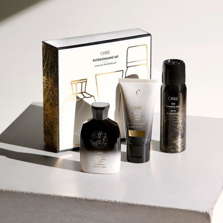 Oribe holiday hair gift sets from Sephora - gold lust shampoo, conditioner, texturizing spray 

Gift ideas, gift guide for her, beauty lovers, holiday gift ideas 

#LTKGiftGuide #LTKbeauty #LTKHoliday