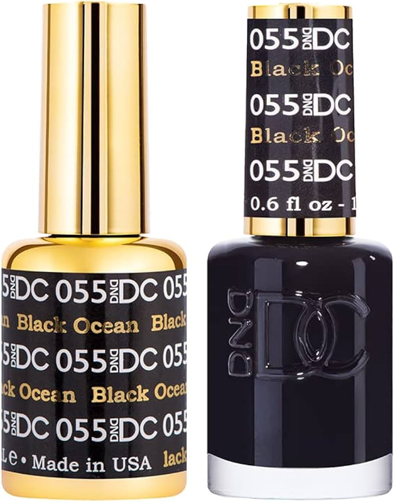 DND Gel Black Polish Set, UV/LED GelPolish and Air Dry Nail Lacquer, Matching Chip-Free Polish Du... | Amazon (US)