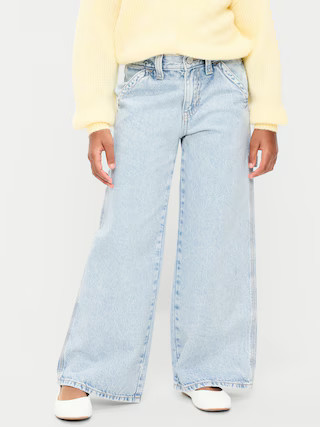 Super Baggy Wide-Leg Carpenter Jeans for Girls | Old Navy (US)