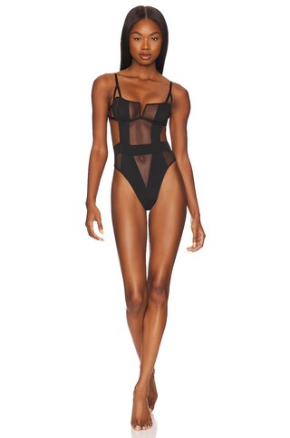 BLUEBELLA Orla Wired Bodysuit in Black from Revolve.com | Revolve Clothing (Global)