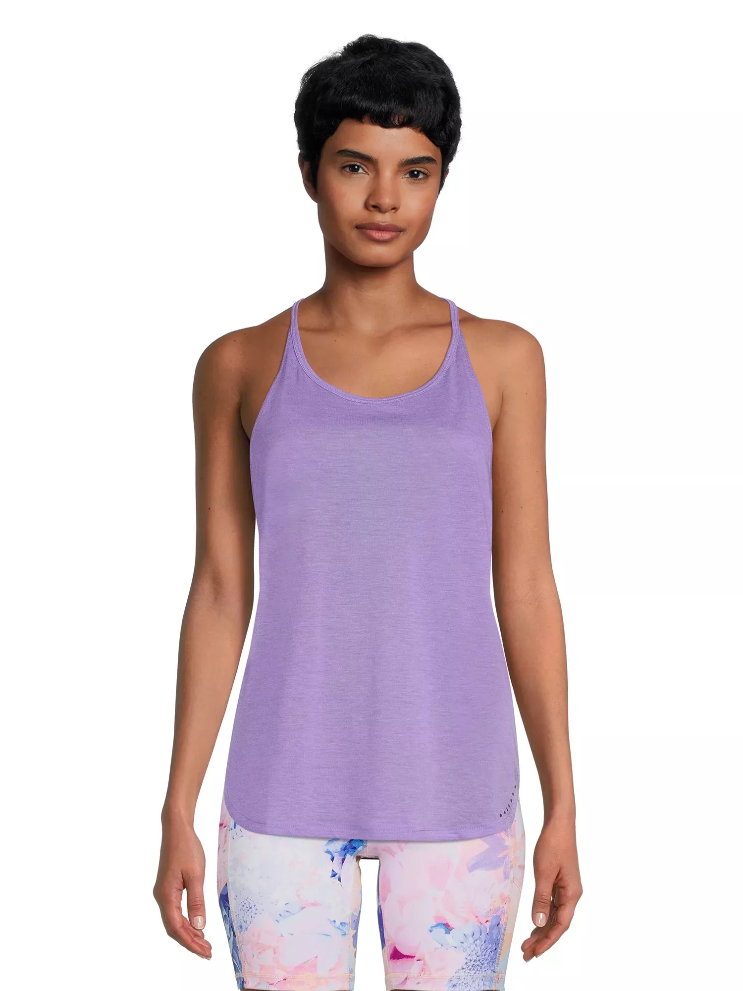 Finesse Active-Strappy Tank Top, Heirloom lilac