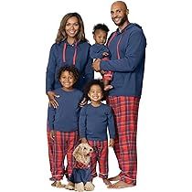 PajamaGram Family Pajamas Matching Sets - Family PJs, Red & Blue Plaid | Amazon (US)