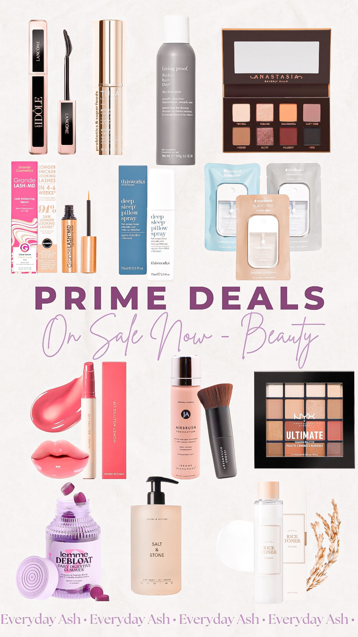 Amazon big deal deals - beauty 💋


Beauty finds from Amazon 

Mascara, eye lash enhancer, eyeshadow, sleep spray, hand sanitizer, lip gloss, foundation, makeup brush, nyx cosmetics, makeup, beauty finds, body wash, face cleanser, debloat, gift for her, stocking stuffers 

#LTKFindsUnder50 #LTKxPrimeDay #LTKGiftGuide