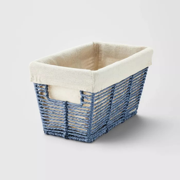 10.25" x 6" x 6" Small Twisted Paper Rope Tapered Basket - Brightroom™ | Target