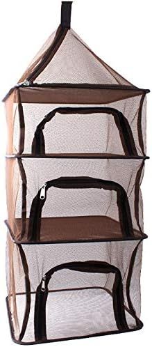 Camping Dry Net-4 Layer Outdoor Hanging Foldable Drying Rack, Camping Organizer Mesh Dryer Storag... | Amazon (US)