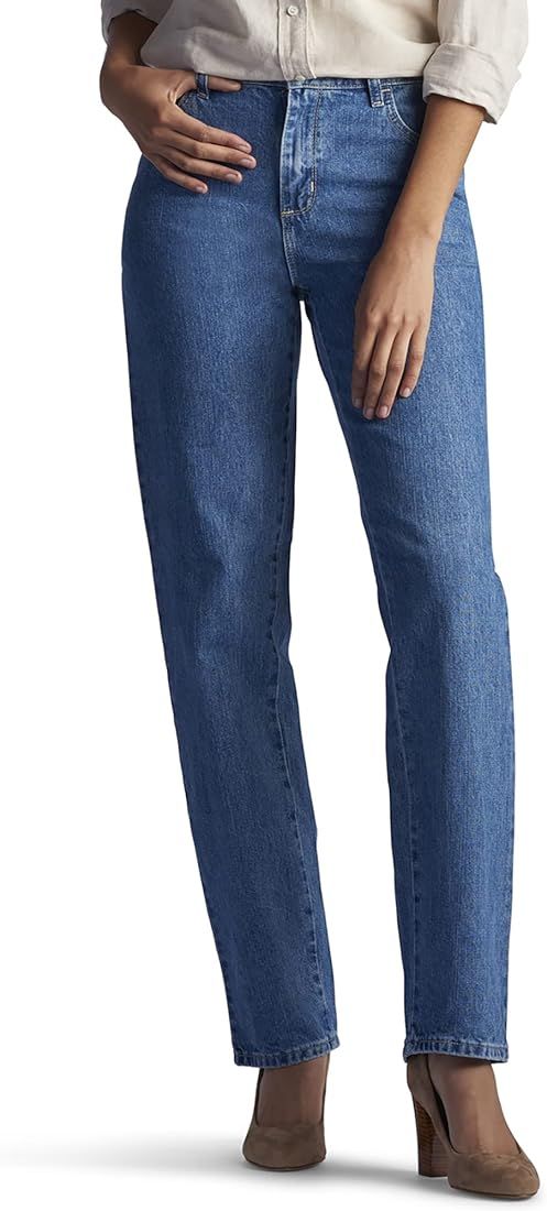 Women's Misses Relaxed Fit All Cotton Straight Leg Jean | Amazon (US)