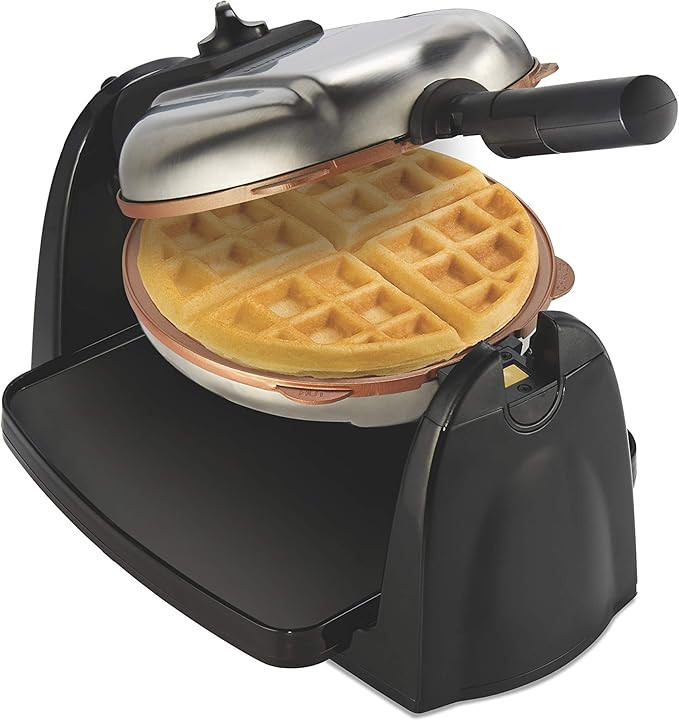 Hamilton Beach 26031 Belgian Waffle Maker with Removable Nonstick Plates, Single Flip, Ceramic Gr... | Amazon (US)