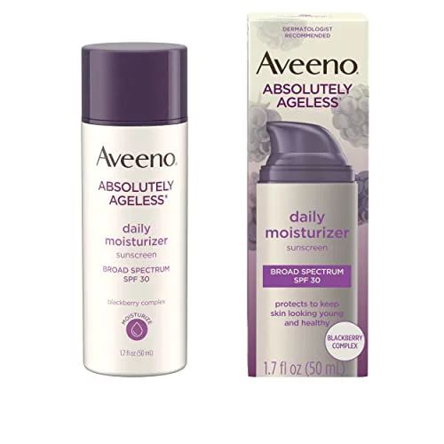 Aveeno Absolutely Ageless Daily Facial Moisturizer with Broad Spectrum SPF 30 Sunscreen, Antioxid... | Walmart (US)