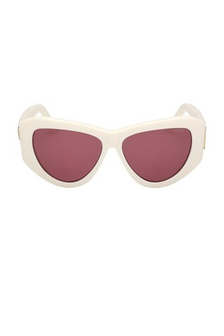 Emilio Pucci Cat Eye Sunglasses in Cream | FWRD 