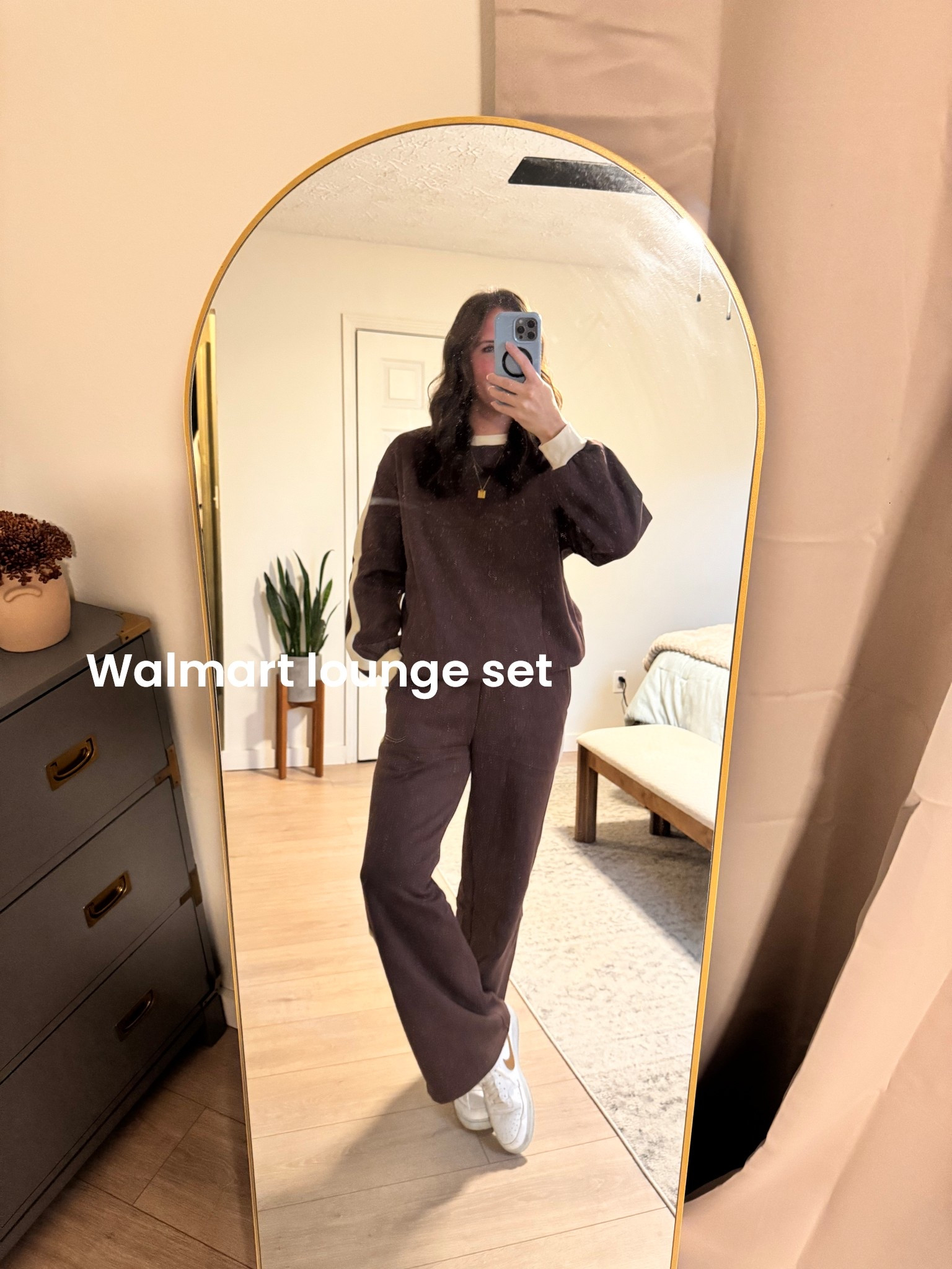Walmart lounge set perfection 🤎 Wearing size M in the chocolate brown — oversized, cozy, and tall girl friendly! Comes in a bunch of other colors too. Perfect for errands or lounging at home. #WalmartFinds #Loungewear #TallGirlFriendly #CozyOutfit #MomStyle #AffordableFashion

#LTKootd #LTKFindsUnder50 #LTKSeasonal