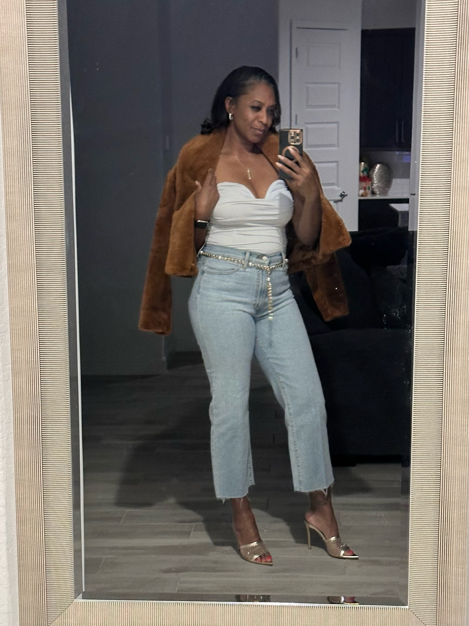 Keep it classy but fun. Holiday, winter time fine, date nights, anytime nights. Faux fur, bustiers, denim & heels 

#LTKHoliday #LTKOver40