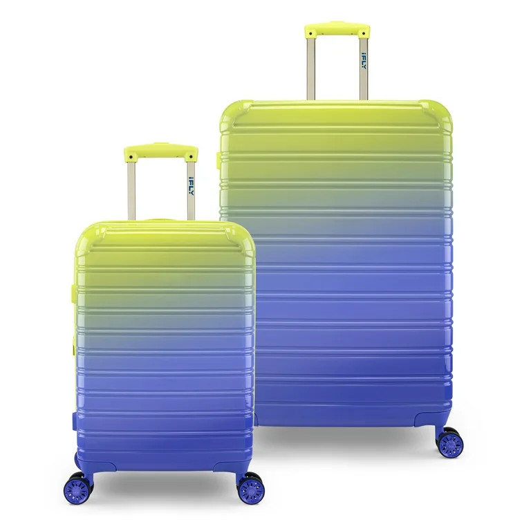 iFLY Hardside Luggage Fibertech 2 Piece Set, 20 Inch Carry-on Luggage and 28 Inch Checked Luggage... | Walmart (US)