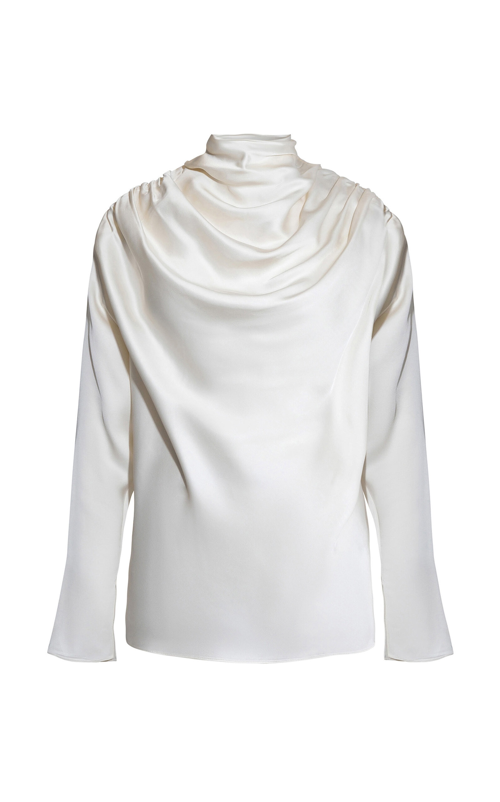 Tabitha Draped Satin Blouse | Moda Operandi (Global)