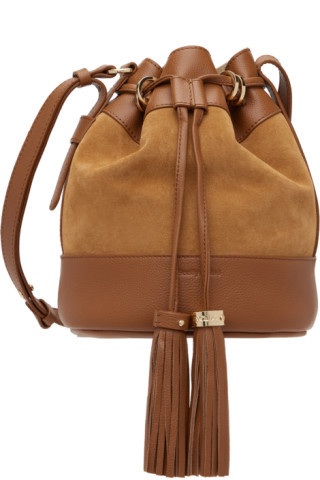 Tan Vicki Bucket Bag | SSENSE