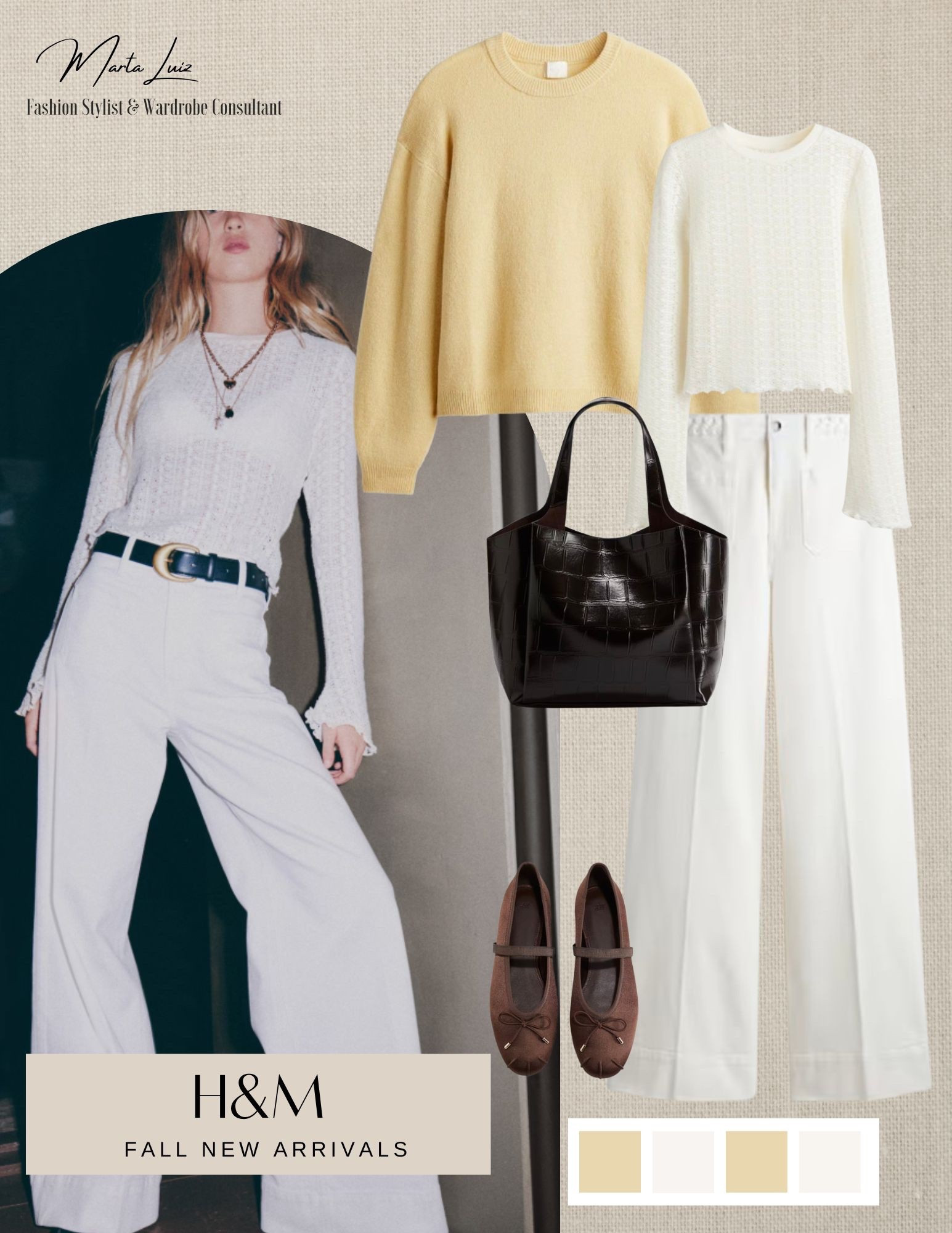 H&M fall new arrivals 
Butter yellow outfit for fall 
H&M sweater 

#LTKStyleTip #LTKWorkwear