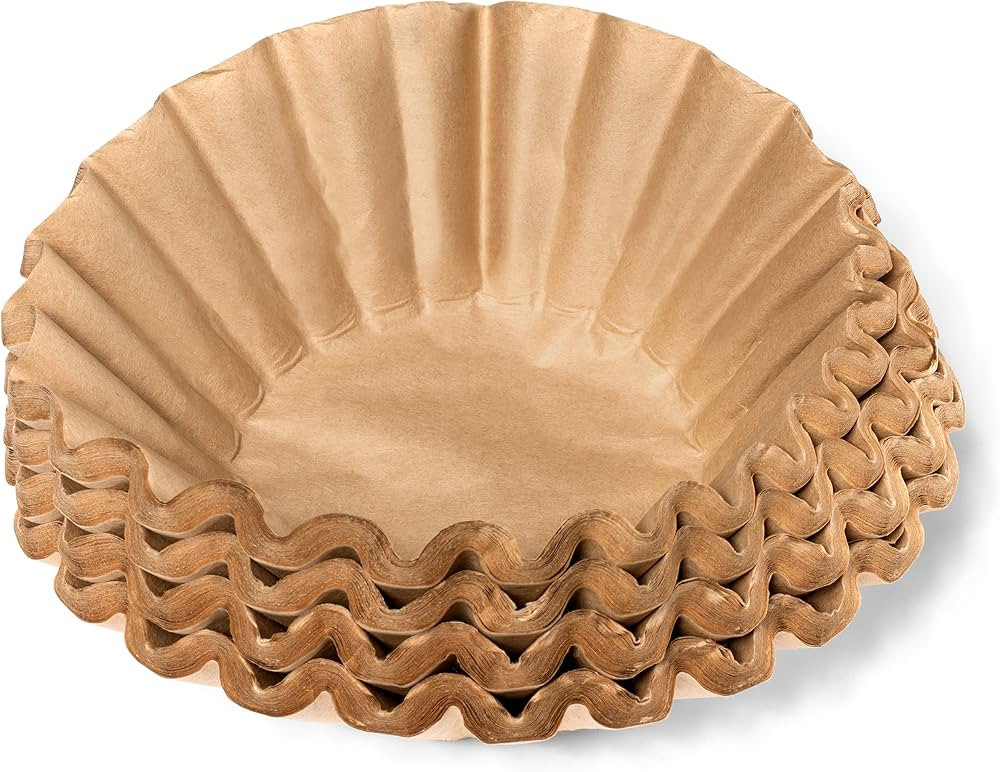Coffee Filters - Natural Unbleached Brown Biodegradable - Large Basket - 9.75" Flattened Diameter... | Amazon (US)