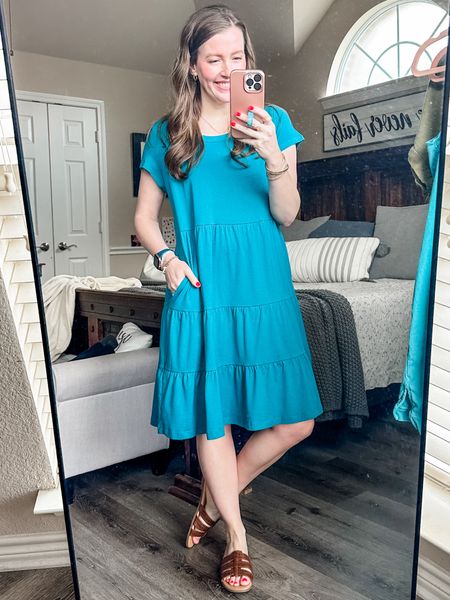 This $12 dress comes in so many colors, has pockets and is so soft and comfy! I’m in an xs 🥰

#LTKSeasonal #LTKSaleAlert #LTKStyleTip