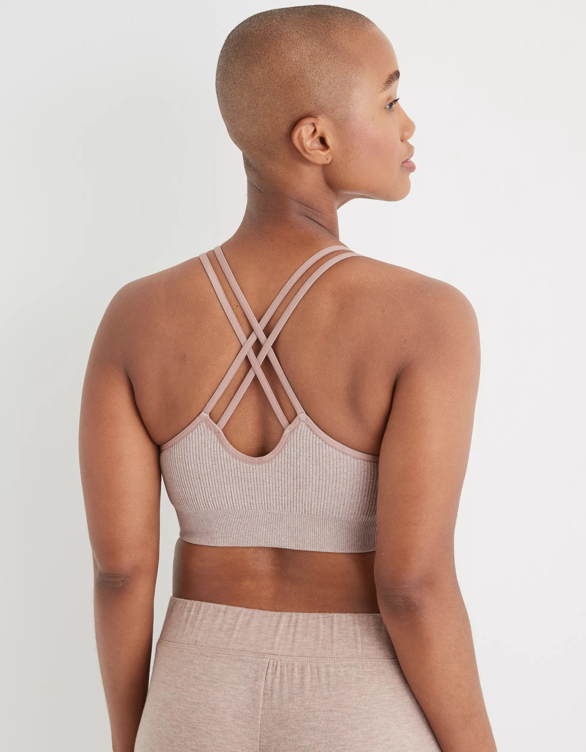 Aerie Seamless Strappy Padded Bralette | American Eagle Outfitters (US & CA)