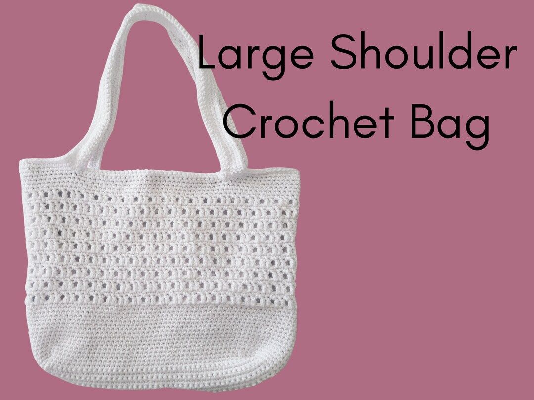 Large Shoulder Bag, Crochet Tote, Crochet Shoulder Tote, Crochet Handbag, Crossbody Shoulder Bag ... | Etsy (US)