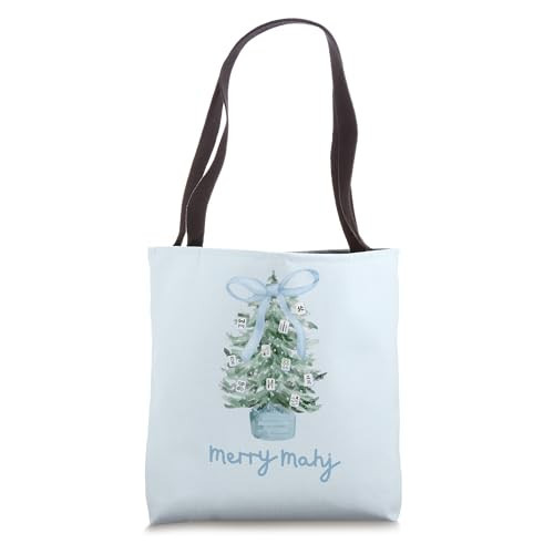 Merry Mahj Christmas Mahjong Tote Bag | Amazon (US)
