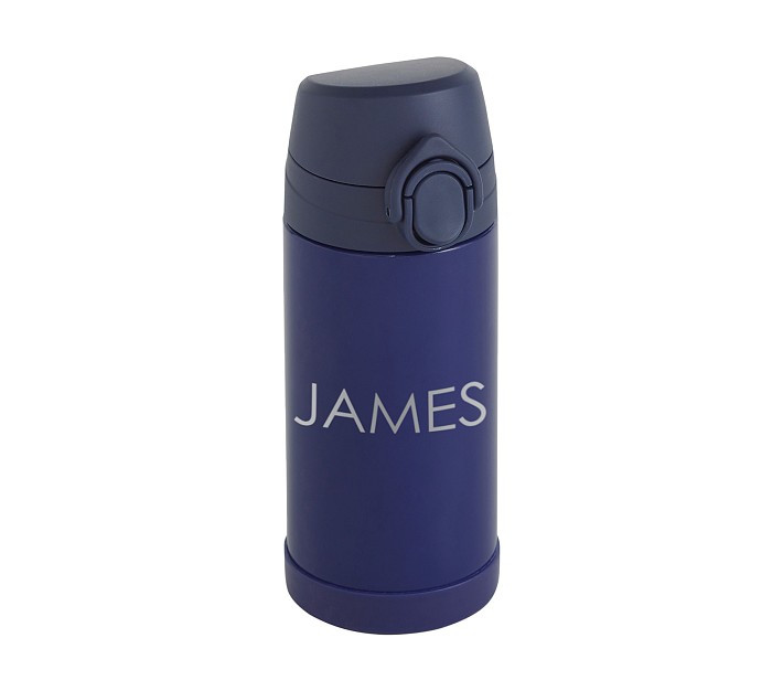 Mackenzie Navy Solid Water Bottle | Pottery Barn Kids