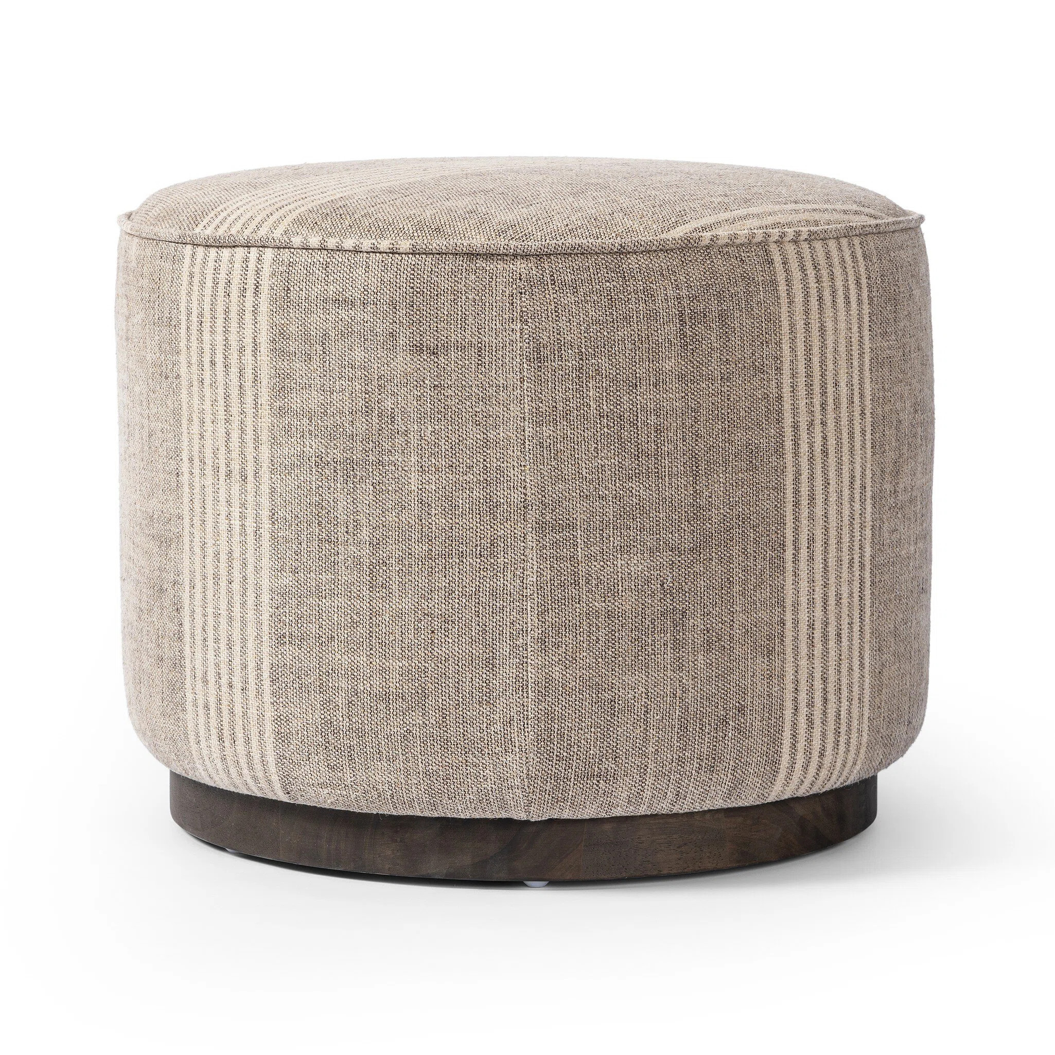 Kristie 22" Wide Round Standard Ottoman | Joss & Main