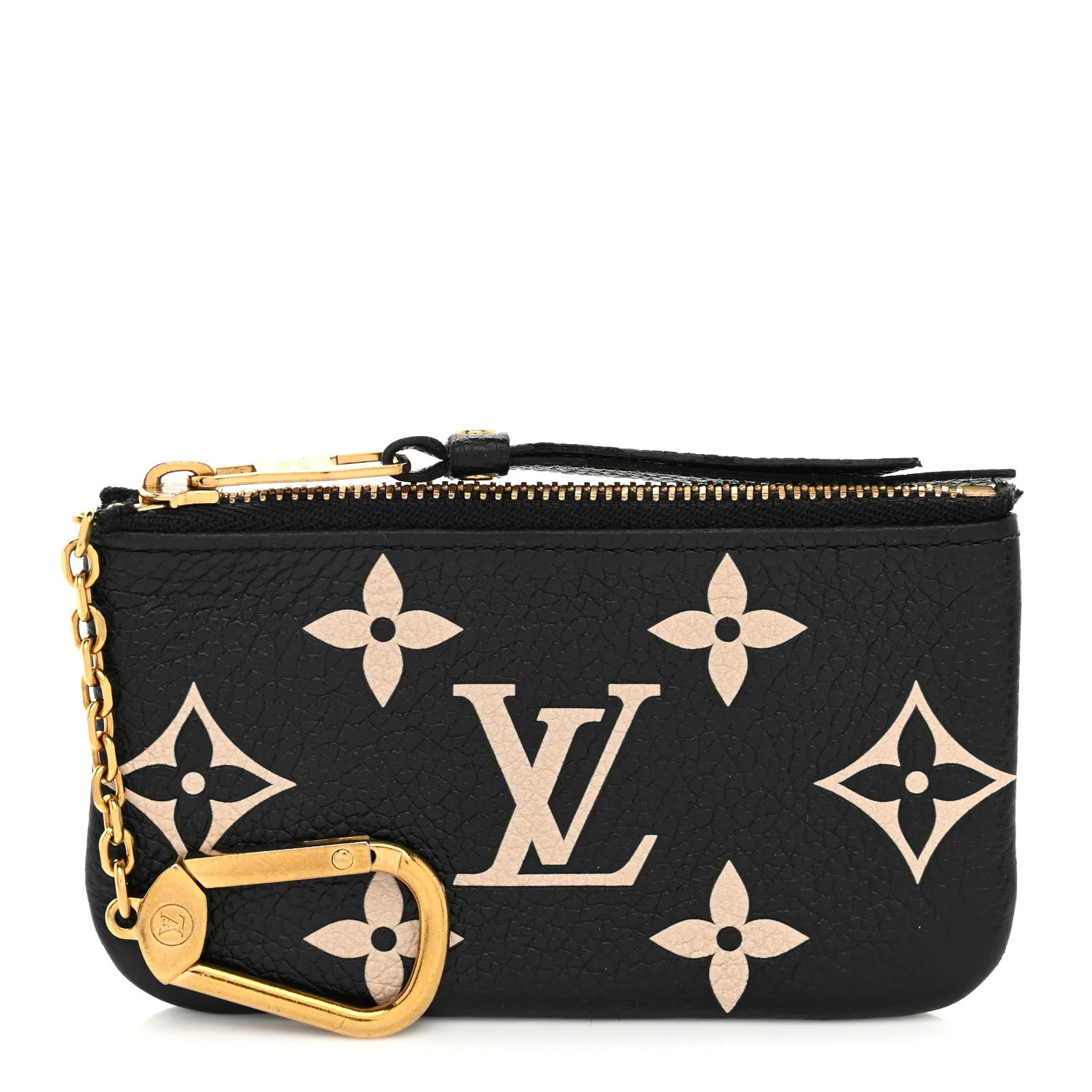 Empreinte Monogram Giant Key Pouch Black Beige | FASHIONPHILE (US)