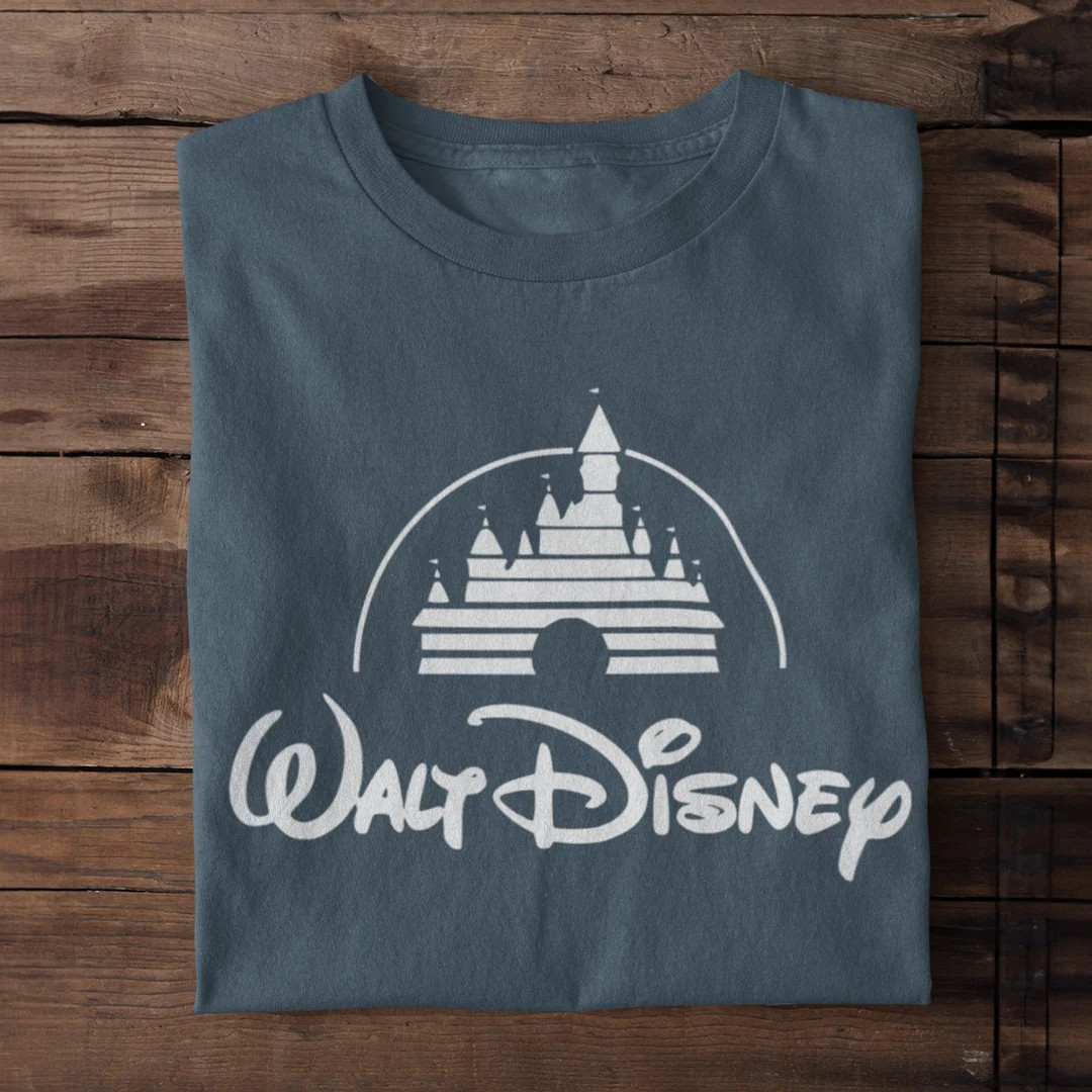 Walt Disney Castle Logo Shirt, Simple Disney Shirt, Disney Aesthetic, Minimal Disney Tee, Minnie ... | Etsy (US)