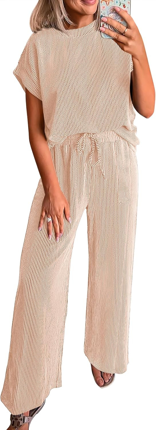KIRUNDO 2 Piece Sets for Women Dressy Matching Lounge Set | Amazon (US)