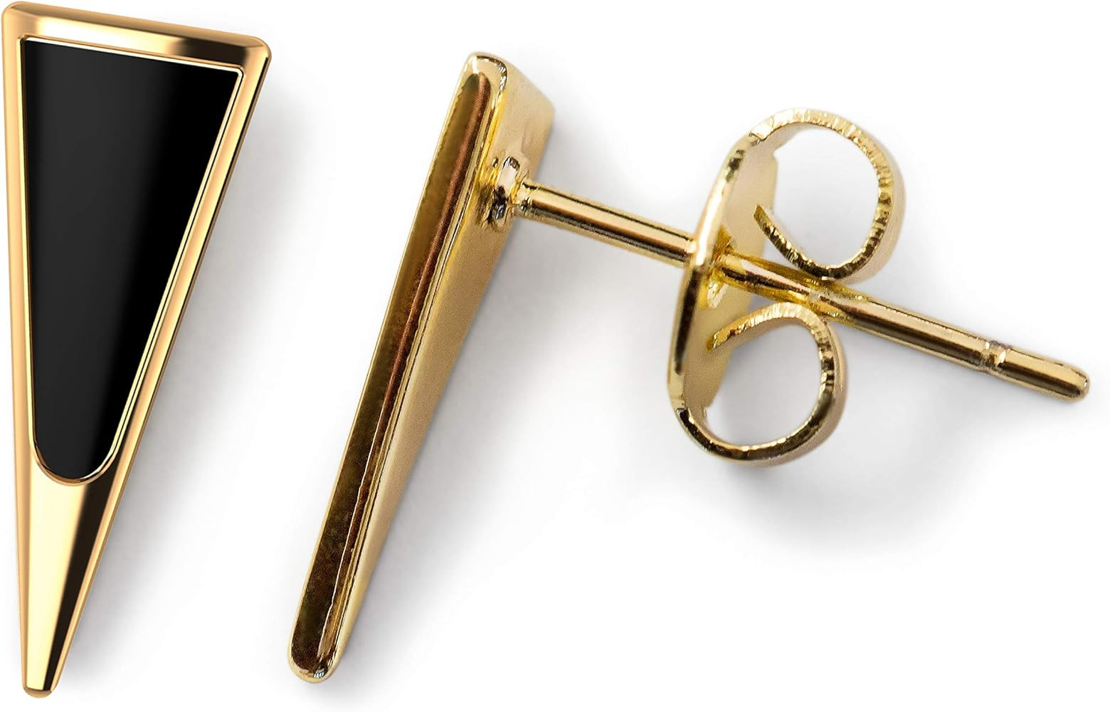 Gold Stud Earrings for Women, Stud Earrings, Gold Dagger Earrings for Women, Minimalist Triangle ... | Amazon (US)