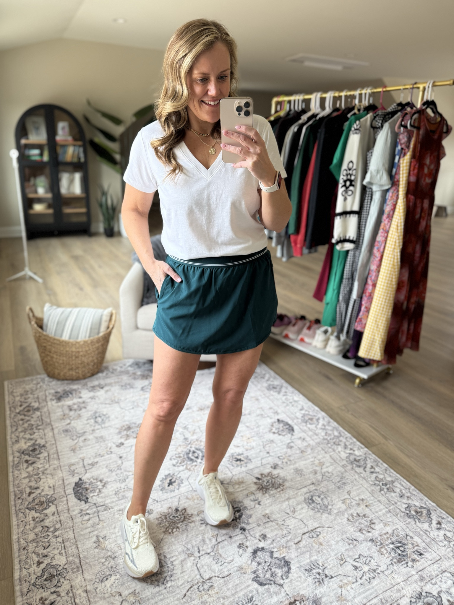 Walmart finds
Mom fashion
Walmart fashion 
Athletic dress
Sports mom
Shorts
Skort
Tank top 
Sneakers
Fits TTS, wearing medium 




#LTKMidsize #LTKootd #LTKOver40