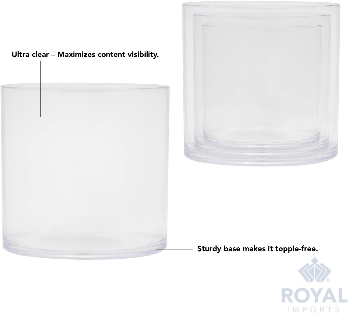 Royal Imports Flower Acrylic Vase Decorative Centerpiece for Home or Wedding Break Resistant - Cy... | Amazon (US)