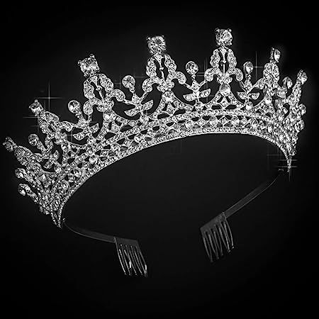 COCIDE Queen Tiaras and Crown with Comb for Women Silver Crystal Headband Rhinestones Princess Ha... | Amazon (US)
